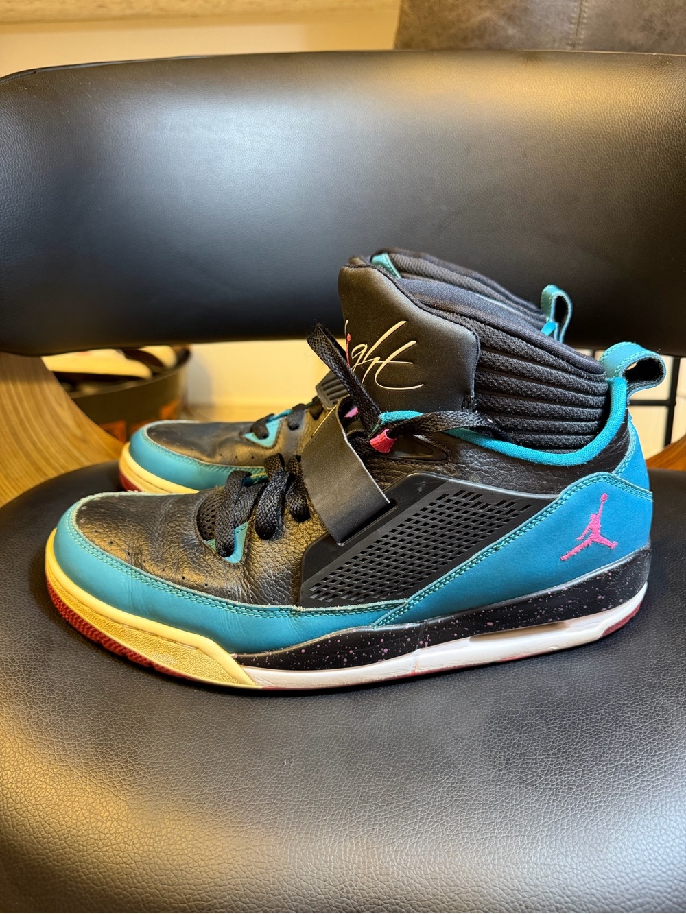 Air Jordan Flight 97 "Black Teal" (Style Code: 654265-019) Size 12